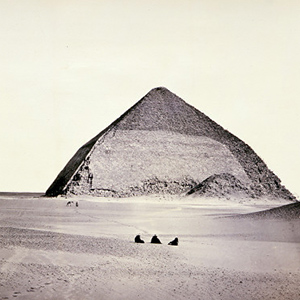 The Pyramids of Dahshoor, from the Southwest