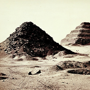 The Pyramids of Sakkarah, from the northeast