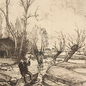 A Flooded Swamp: The Shepherd (Un marais inondé: le berger)