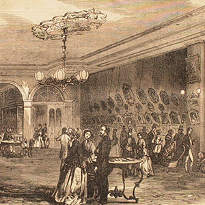 Brady's Daguerreian Gallery, 359 Broadway, New York, over Thompson's Saloon