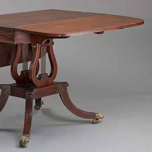 Drop-Leaf Library Table