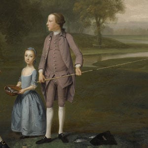 Richard Moreton, Esq. of Tackley with His Nephew and Niece John and Susanna Weyland
