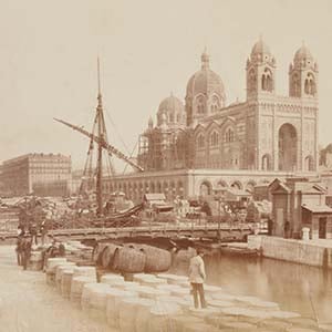 View of Cathedral and Ships from the Loading Dock