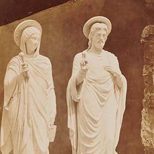 Statues of Saint Margaret and Christ