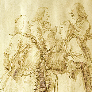 Caricatures of Four People
