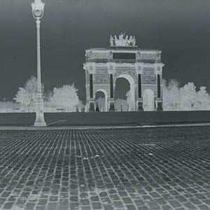 View of the Arc de Triomphe du Carrousel from the Louvre