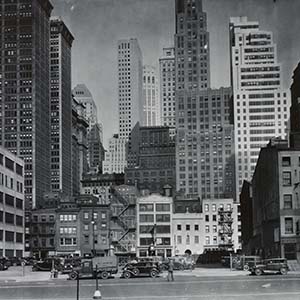 Downtown Manhattan from West Street between Rector and Morris Streets
