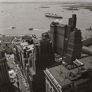 Untitled [Broadway to the Battery, from the Roof of Irving Trust Company Building, One Wall Street, New York]