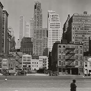 Untitled [Downtown Manhattan from West Street between Rector and Morris Streets]
