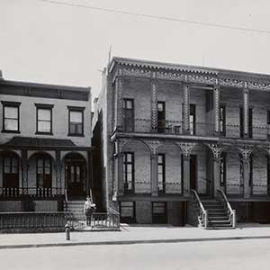 Brick Houses with Wooden Porches, 264–266 North Pearl Street, Albany, NY
