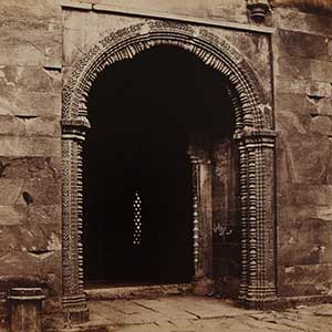 North Entrance, or doorway of Ala-oud-deen's Gateway. Delhi.