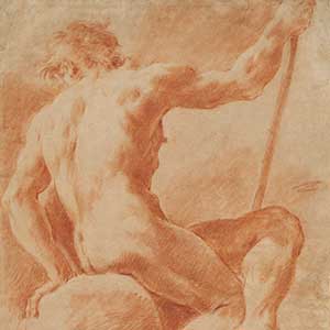 Seated Male Nude