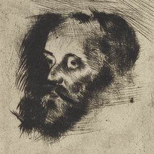 Portrait of a Man Viewed in Three Quarters and Facing Left (Portrait d'homme vu de trois quarts et tourné vers la gauche)