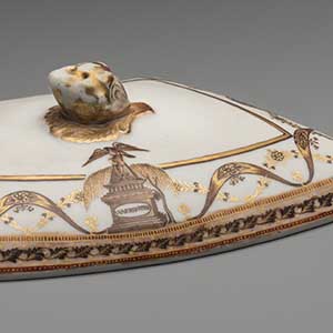 Sweet Meat Dish Lid from the George Washington Memorial Service