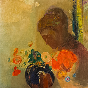 Woman with a Vase of Flowers