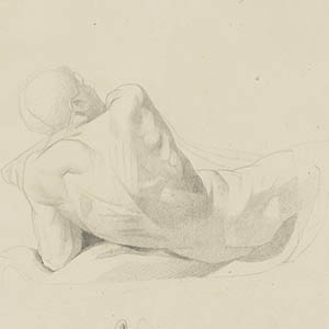 Study of a Man's Back and a Melancholy Angel