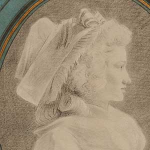 Portrait of a Woman in Profile to the Right