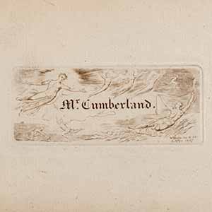 George Cumberland's Visiting Card (of Bookplate)