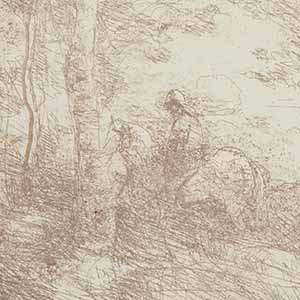 Horseman in the Woods, Small Plate (Le Petite Cavalier sous Bois)