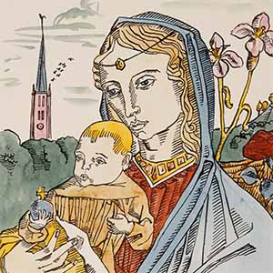 Holy Mary Mother of God with a Lily (Sainte Marie Mère de Dieu avec un lys)