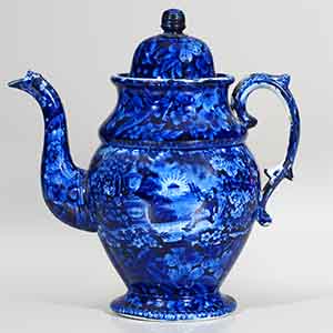 Coffeepot: Lafayette at Franklin's Tomb
