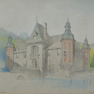 View of Château on a River