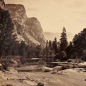 Up Yosemite Valley from the Foot of El Capitan