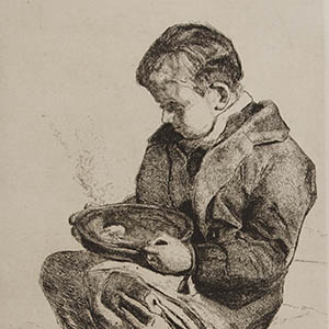 Child Eating Soup (Enfant mangeant sa soupe)