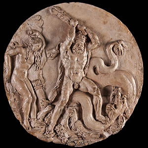 Roundel with the Labors of Hercules