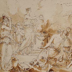 Nymphs Offering a Libation to the Gods