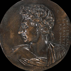 Marquis de Lafayette Portrait Medallion