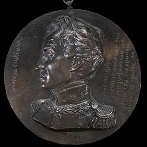 Simón Bolivar Portrait Medallion