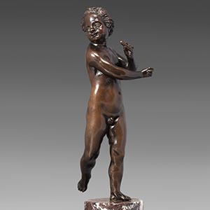 Dancing Boy Holding a Flute