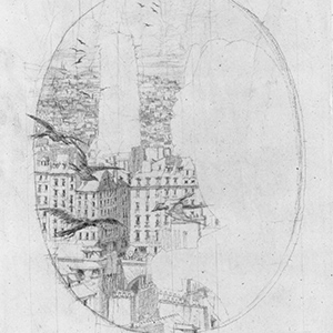 Study for "Le Stryge": The City and the Birds