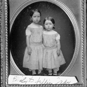 Emily and Nellie Cady as Young Girls