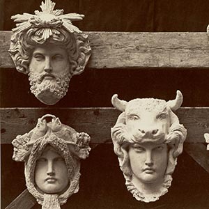 Masks for the Fireplace in the Management Office, from The New Paris Opera: Ornamental Sculpture
