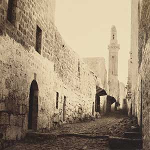 Une Rue de Jérusalem et Entrée du Grand Couvent