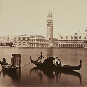Venice, View Toward St. Mark's with Condoliers in Foreground